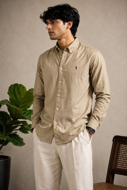 RL polo ash green